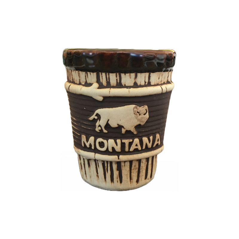 Montana Tree Bark Shot Glass