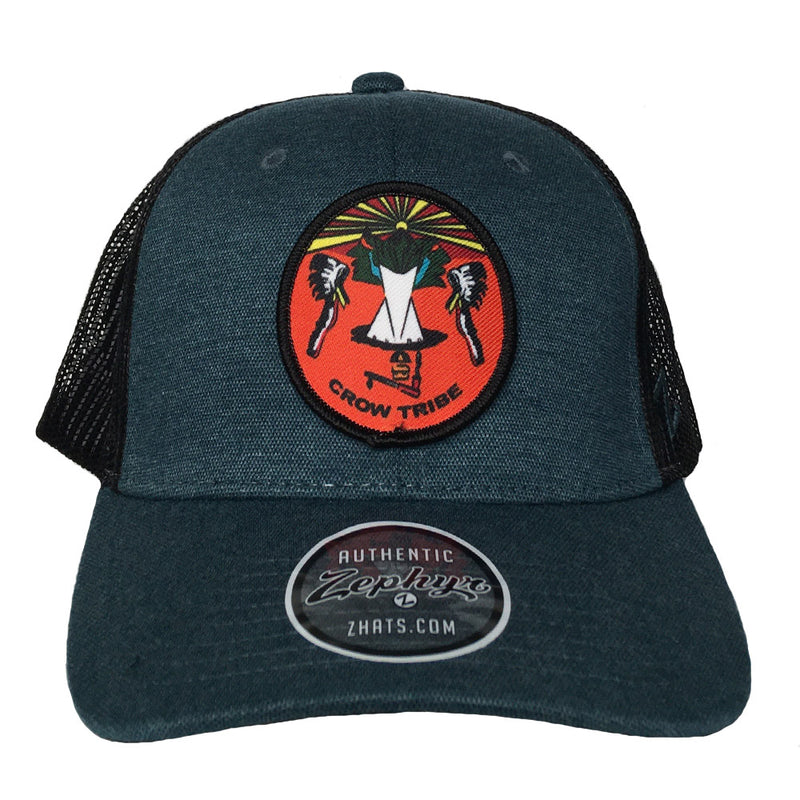 Crow Tribe Embroidered Trucker Cap