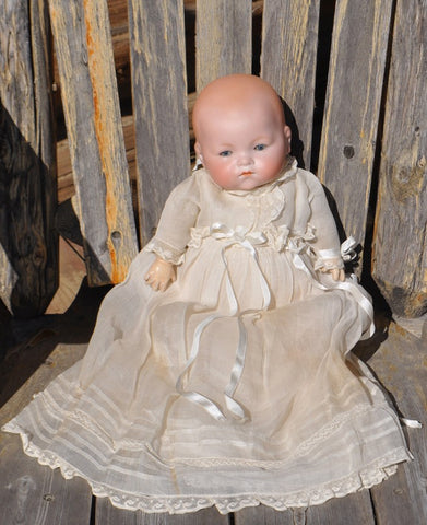 Antique Porcelain Doll by Armand Marseille Infant Baby Custer Battlefield Trading Post Company