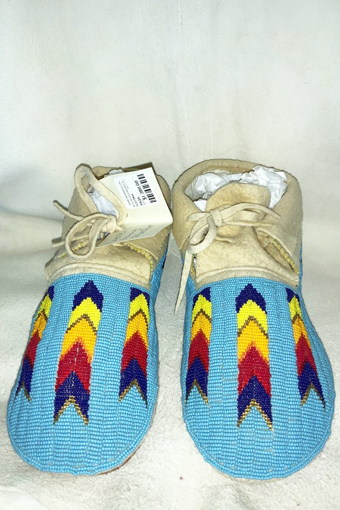 Blackfeet Hand Beaded Moccasins – Custer Battlefield Trading Post