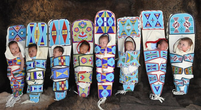 Bound in Tradition, 8 Babies in Cradleboards, Magnet
