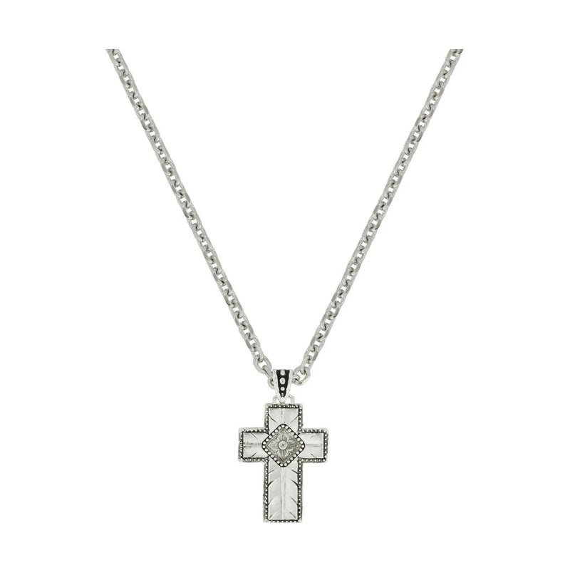 Feather Cross Necklace