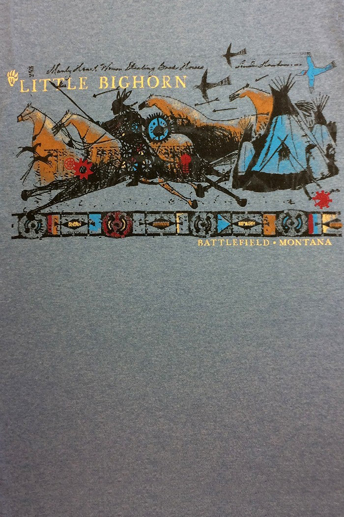 Ledger Horses Little Bighorn T-shirt
