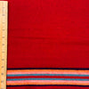 Red 10 Band Wool Trade Cloth