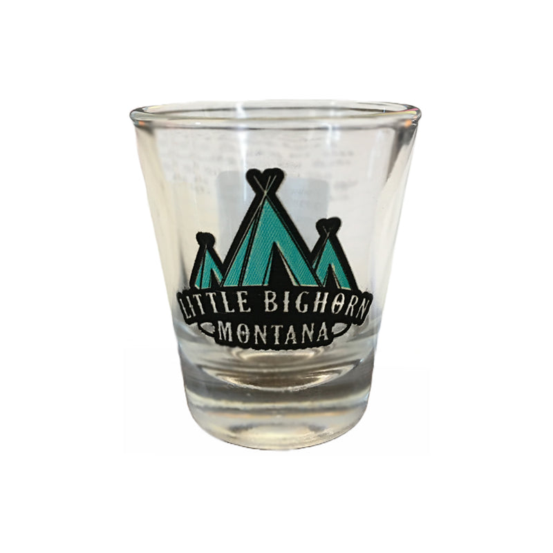 Teepees On The Little Bighorn, Montana Shot Glass