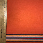 Tangerine Orange10 Band Wool Trade Cloth