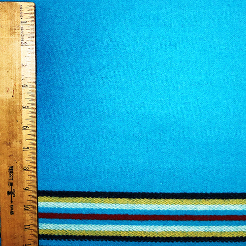 Turquoise 10 Band Wool Trade Cloth