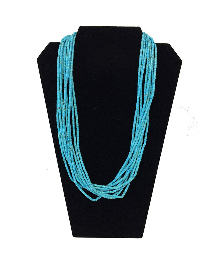 Turquoise Necklace Kingman 10 Strand